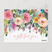 ショップブティックサロンギフト券テンプレート ポストカード (裏面)