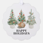 ショップロゴクリスマスプレゼントラベル オーナメントカード (正面)