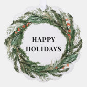 ショップロゴクリスマスプレゼントラベル オーナメントカード (正面)