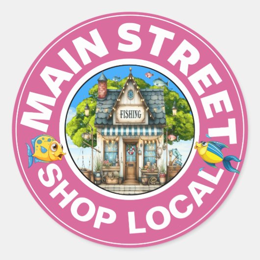 ショップローカル魚釣りショップ ラウンドシール (正面)