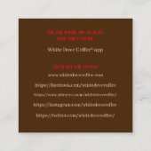 ショップ新聞&グラスカフェバリスタコーヒー スクエア名刺 (裏面)