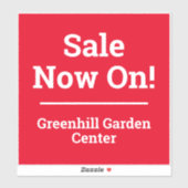 ショップ販売またはストア販売 シール (シート)