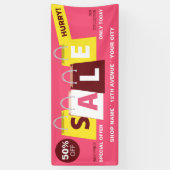 ショップ販売割引プロフェッショナルマーケティングバナー 横断幕 (縦)