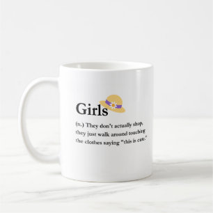 ショッポおもしろいリの女の子のためのコーヒーマグ コーヒーマグカップ