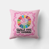 ショッ地球に優しプ意図的に生きる。グローバルゴール クッション (裏面)