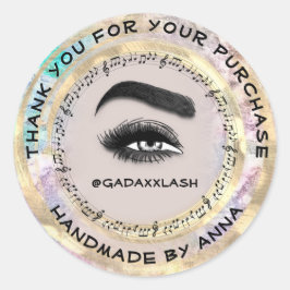 ショッ感謝していプメイクアップアーティストラッシュスタジオミュージックバラ ラウンドシール