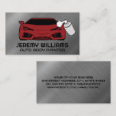 ショッ絵を描プ |カースプレー絵を描ロゴ 名刺 (正面/裏面)