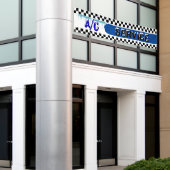 ショッ車のプA/Cサービスエアコン大型 横断幕 (ビルの外側)