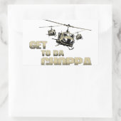 ショパおもしろいー 長方形シール (バッグ)