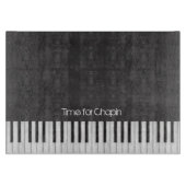 ショパンのピアノキーボードのまな板の時間 カッティングボード (正面)