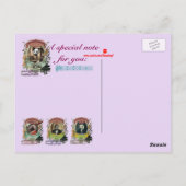 ショパンダおもしろいパンダ素晴らし動物作曲家ショパン ポストカード (裏面)