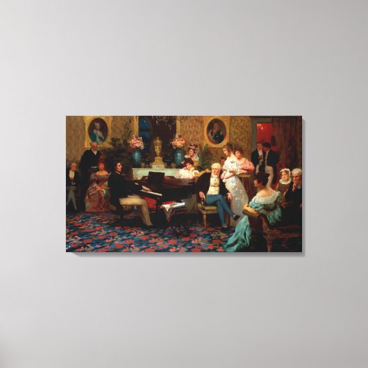 ショパン遊のピアノ キャンバスプリント (正面)