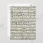 ショパン：ポロナイス ポストカード (正面/裏面)