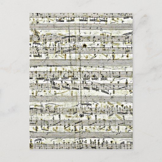 ショパン：ポロナイス ポストカード (正面)