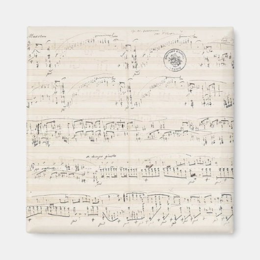 ショパン・ポロンズファンタジー原稿 マグネット (正面)