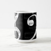 ショピンロマンチックなノクターントレブルクレフ、 音符記号op. 9, No. 1 コーヒーマグカップ (中央)