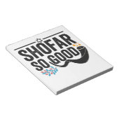 ショファーソおもしろいフトユダヤ人ハヌカー休日の贈り物 ノートパッド (アングル)