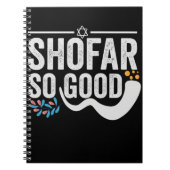 ショファーソおもしろいフトユダヤ人ハヌカー休日の贈り物 ノートブック (正面)