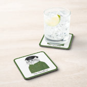 ショフール猫懸命プラスチック製コースター+文字 コースター (右側)