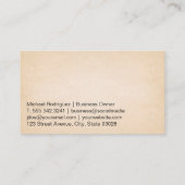 ショベルとリーフのロゴ | 着陸機 名刺 (裏面)