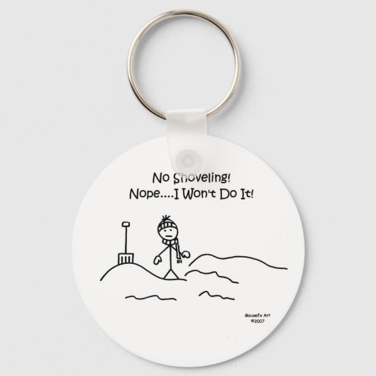 ショベルのキーチェーンなし キーホルダー (正面)