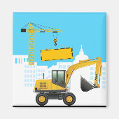 ショベルの名前のパーソナライズ マグネット (正面)