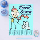 ショベルもし・スノーフライヤーに人が必要だ チラシ (シングル)