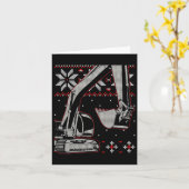 ショベルオペレーターTシャツ カード (黄色い花)