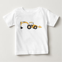 ショベルカー トラック ベビーTシャツ