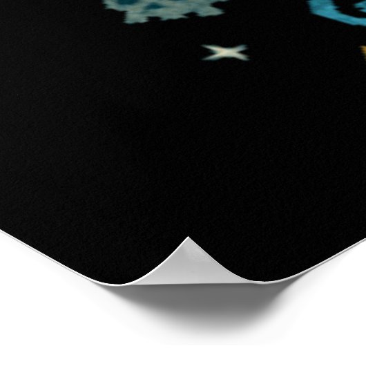 ショベルナイトショベリーエンブレムクレスト ポスター (角)