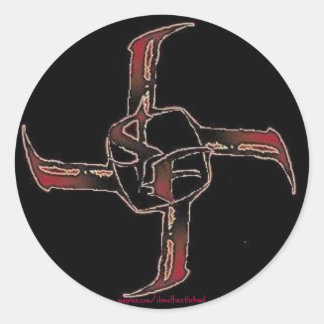 ショベルバッジロゴシール ラウンドシール