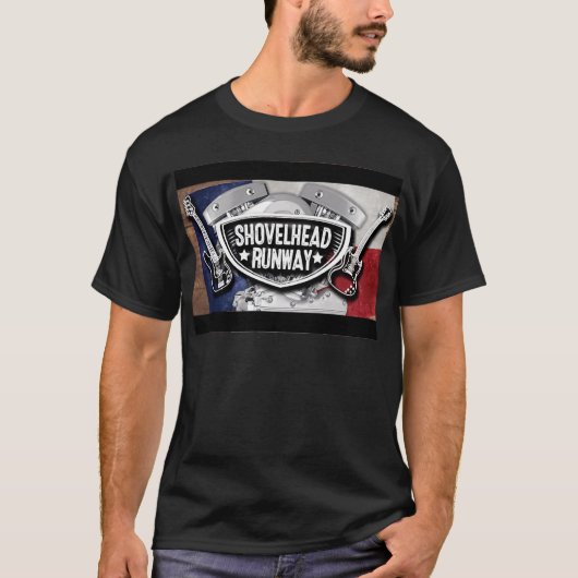 ショベルヘッド滑走路 Tシャツ (正面)