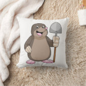 ショベル付きモグラ クッション (ブランケット)