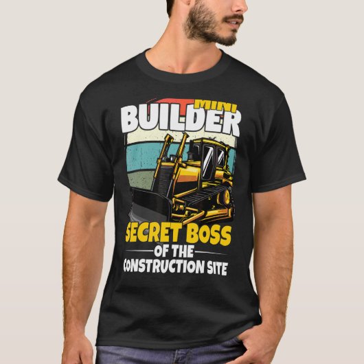 ショベル付き建築用ミニ子供用はしご Tシャツ (正面)