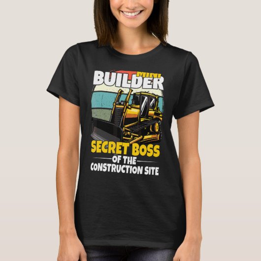 ショベル付き建築用ミニ子供用はしご Tシャツ (正面)