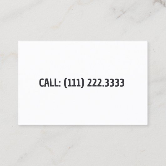 ショベル・スノー 名刺 (裏面)