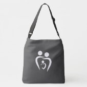 ショルダーエレガントハンドバ祝ッグの家族の愛 クロスボディバッグ (裏面)