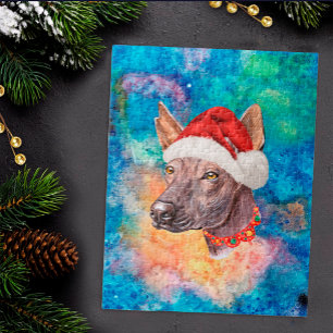 ショロイツクイントリ ペルー メキシコ 無毛犬 クリスマス ジグソーパズル