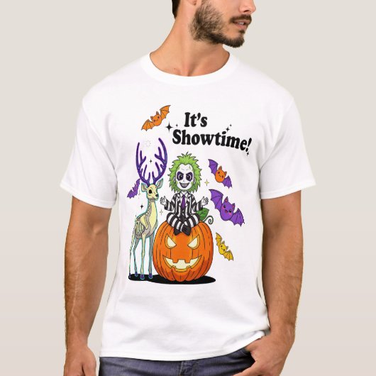 ショーだよ 面白いハロウィン Tシャツ (正面)