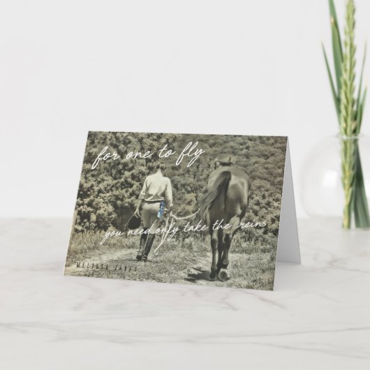 ショーでのグリーティングカード サンキューカード (正面)