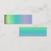 ショーのプロフィールカードのベスト スキニー名刺 (正面/裏面)