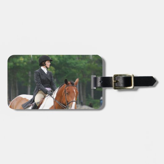 ショーの荷物のラベルのペンキの馬 ラゲッジタグ (正面横)