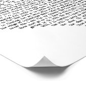 ショーは白いハート歌の歌詞プリントに行く ポスター (角)