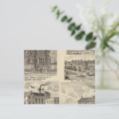 ショーウィータウンの銀行、住宅、醸造所 ポストカード (スタンド正面)