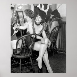 ショーガールズ・バックステージ、1926年。ヴィンテージ写真 ポスター