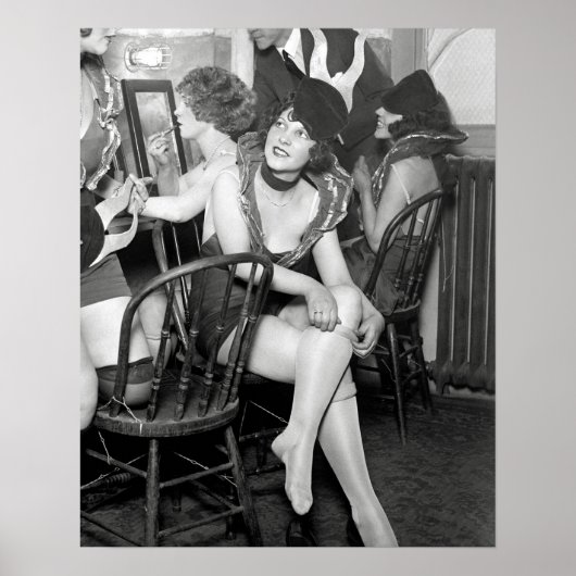 ショーガールズ・バックステージ、1926年。ヴィンテージ写真 ポスター (正面)