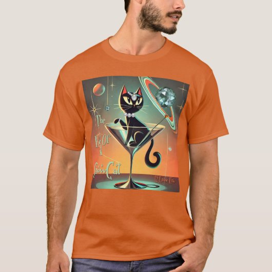 ショーガール猫の人生 Tシャツ (正面)