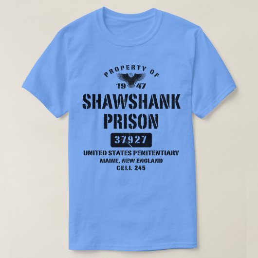 ショーシャンク刑務所の特性 Tシャツ (デザイン正面)