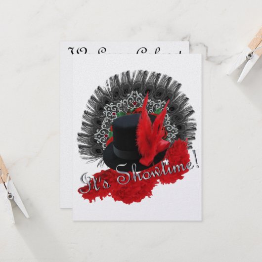 ショータイムだ！招待状 (正面/裏面インサイチュ)