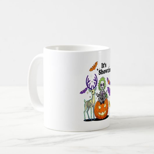 ショータイムのおもしろいハロウィーン コーヒーマグカップ (正面左)